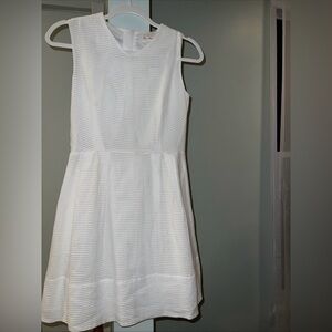 Women's Gap White Shortsleeve 100% Cotton Lined NWT dress size 0